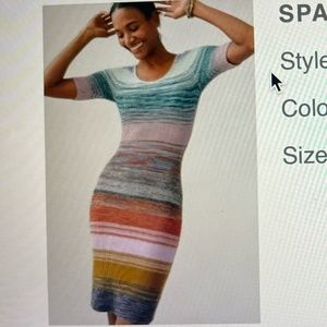 Anthropologie Space dyed Midi Dress